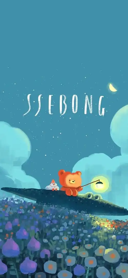 来自韩国插画师:ssebong kim的作品 超级治愈的童话风,对不对 可爱的