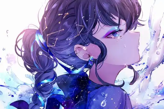 少女紫色系动漫壁纸第四期