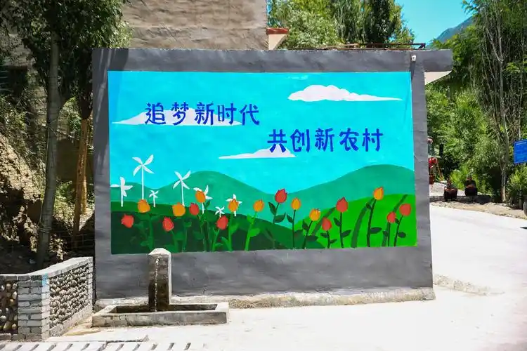 妙手丹青文化墙 天大学子打造高颜值美丽乡村