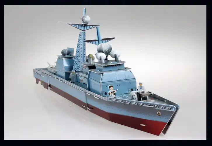 特价批发3d立体拼图 儿童diy益智 皇家港号巡洋舰拼装 模型玩具