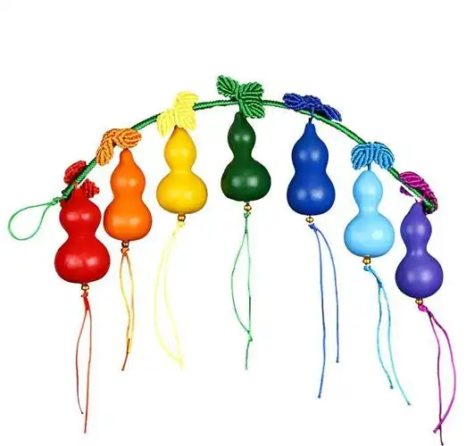 天然彩色七彩挂件小带挂饰葫芦娃葫芦
