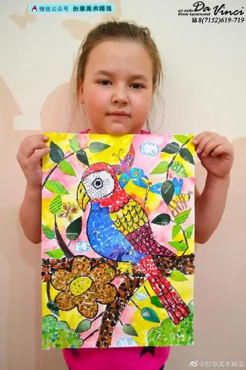 画画##色彩装饰画##儿童创意美术##创意美术##线描##儿童画##创意