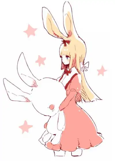 插画 动漫【mogmog】id=40031649 软乎乎的兔子女孩