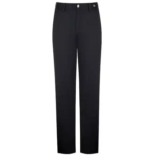 依文春季黑色裤子男直筒长裤运动商务休闲纯色男士工装裤eb580043