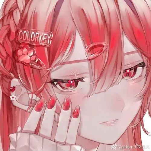 插画欣赏画师「猫目トヲル」的作品少女们半边脸的特写太美啦妆容和