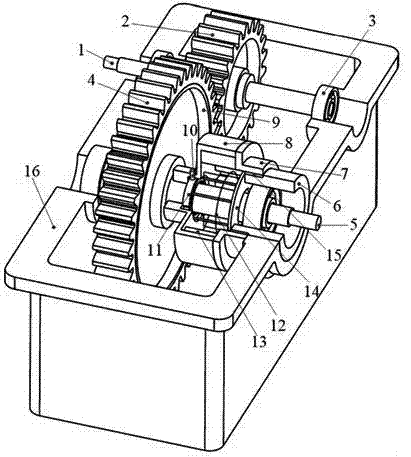 一种腹板式圆柱齿轮传动压电减振传动装置的制作方法