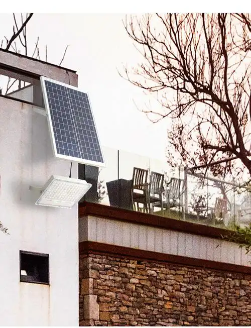 厂家货源家用太阳能泛光灯户外200w庭院灯高亮遥控太阳能投光灯