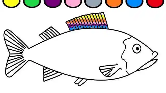 简单又漂亮的鱼图片涂色小丑鱼简笔画教程京鱼简笔画有颜色海洋生物简