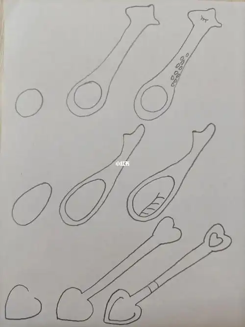 简笔画386勺子02