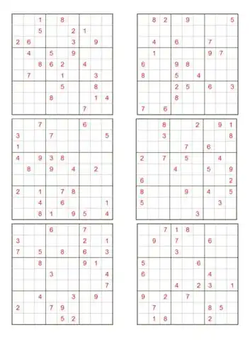 九宫格数独题目doc