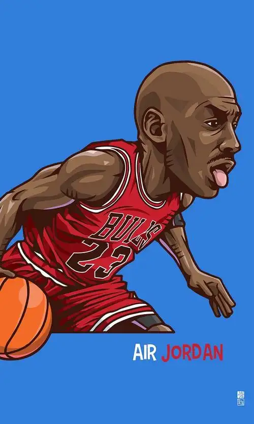 体育篮球明星卡通手机壁纸卡通人物创意简约柯南蜡笔小新小丸子