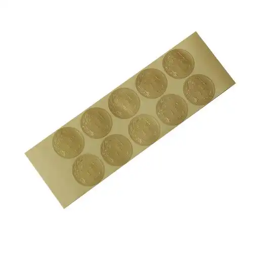 贴纸金箔信封礼品贴金金色浮雕凸起圆形不干胶喜字