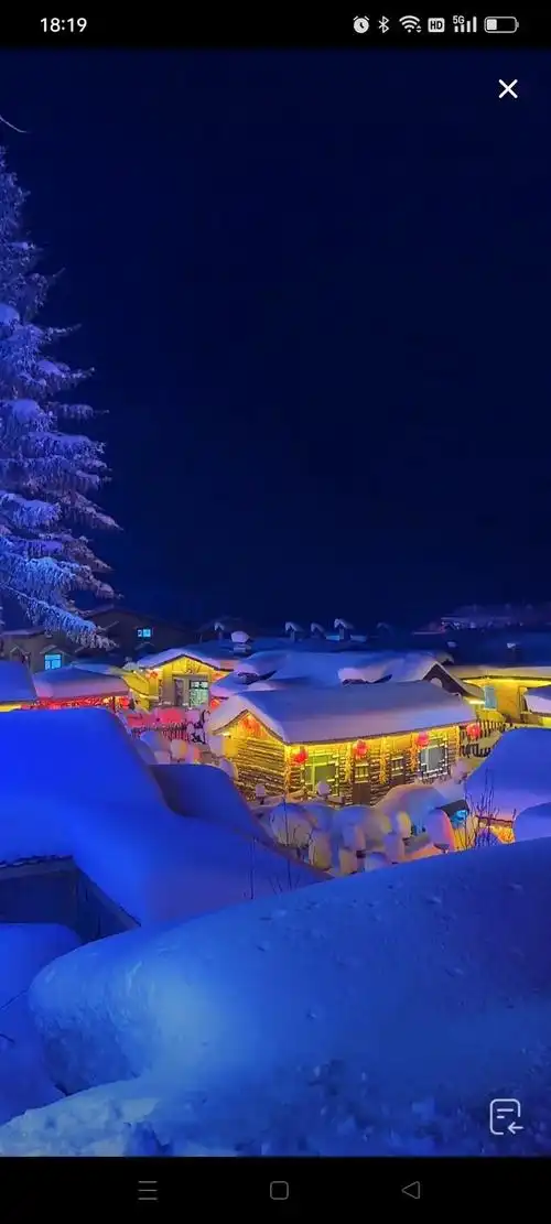 雪景美如画 #雪乡 #人间仙境美如画 好美的中国雪乡 - 抖音