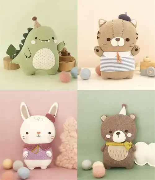 手工娃娃diy材料包布艺孕期成人手工布偶手作diy手工制作玩偶 可爱的