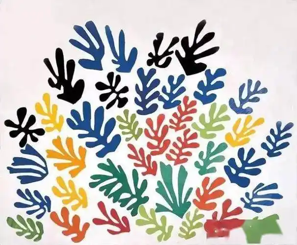 马蒂斯被焕然一新的热情点燃,开始全心投入到剪纸作品的创作中