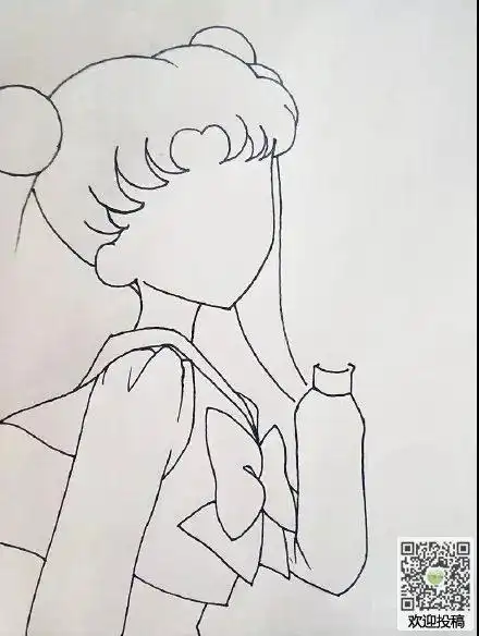 美少女入门简笔画