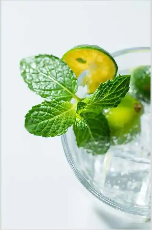 清新夏日青柠冰凉饮品饮料图片