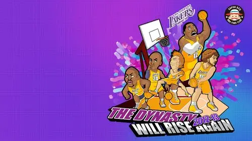 求一张湖人四巨头的壁纸