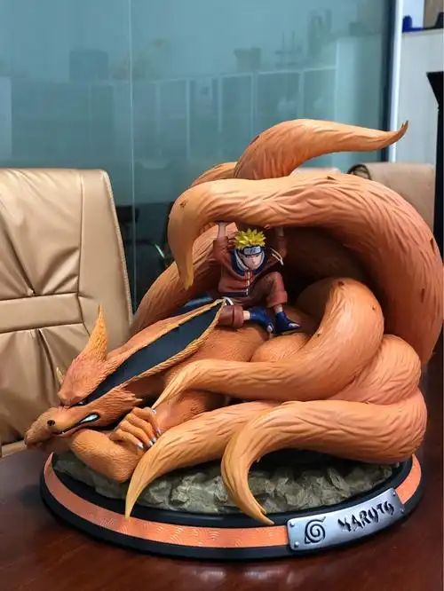 火影忍者 gk雕像,九尾狐漩涡鸣人  摆件手办模型.