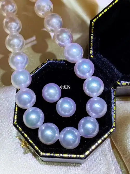 akoya天女珍珠项链耳钉