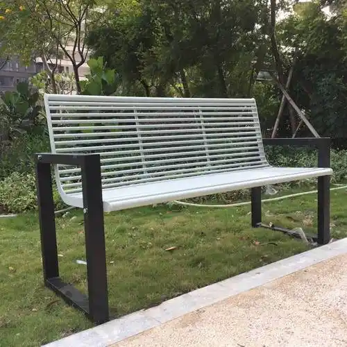 郑州l15米全铝合金户外休闲双人座椅铁艺公园椅市政工程园林坐凳图片