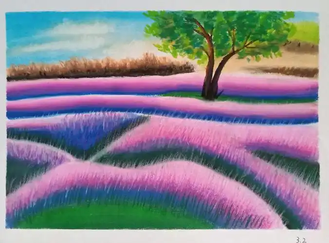 我的第一本油画棒风景画