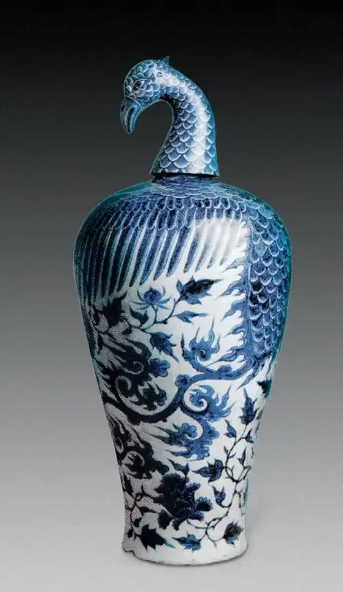 元青花凤首扁壶探析