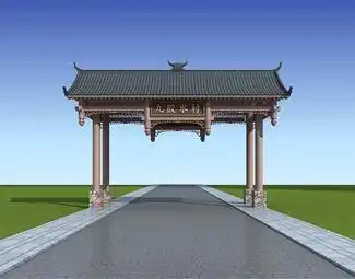 民族风中式牌坊