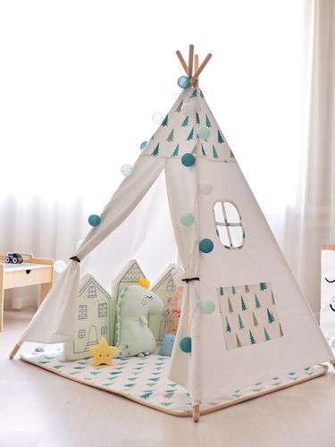 儿童三角帐篷屋内简易室内小户户型白色可以儿童帐篷