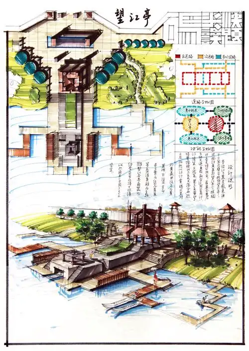 【优选快题】第02期丨环艺广场绿地小公园设计手绘快题—晒晒旧图