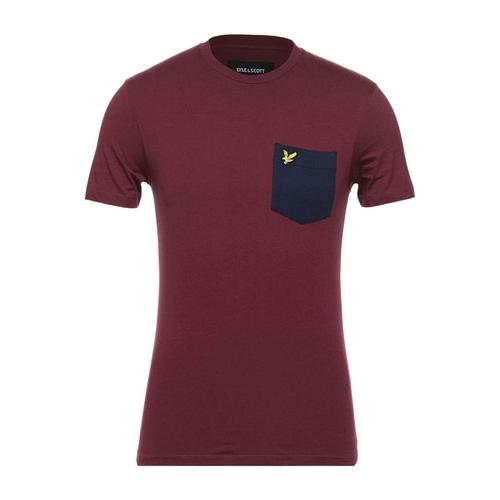 lyle & scott男款栗色t恤|t-shirt