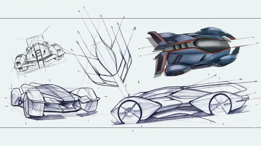 一款未来的概念汽车设计eva
