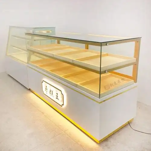 【官方旗舰】糕点展示柜蛋糕店弧形柜台桃酥干点柜饼干称斤展柜西点