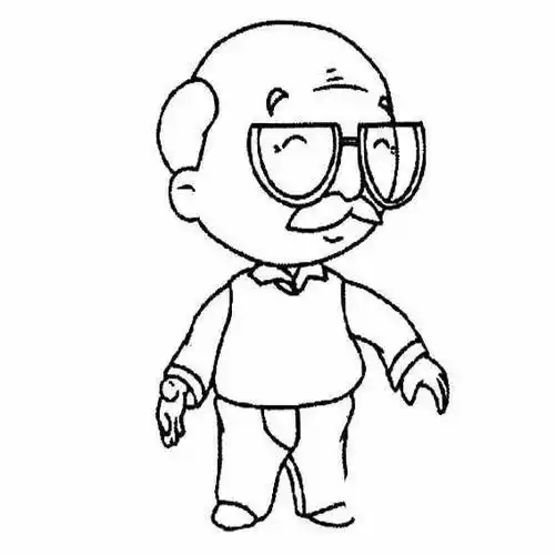 爷爷简笔画爷爷简笔画全身