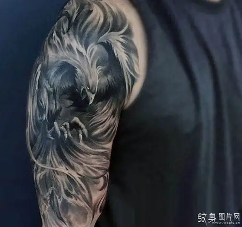 不死鸟纹身图案及含义欧美神话传说中的火凤凰