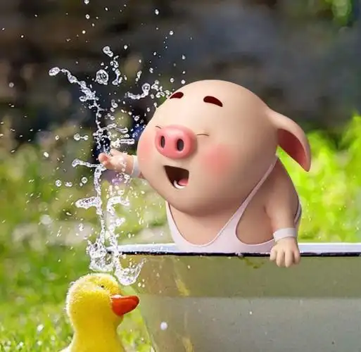 【猪年吉祥如意】不经意在网上收集了许多快乐呆萌小猪图片,很是讨人