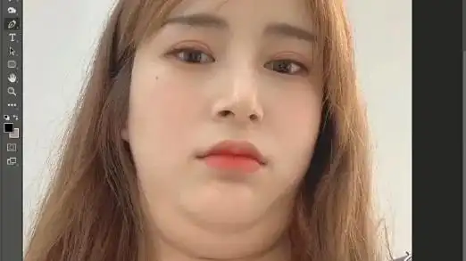 ps完美去除人物双下巴