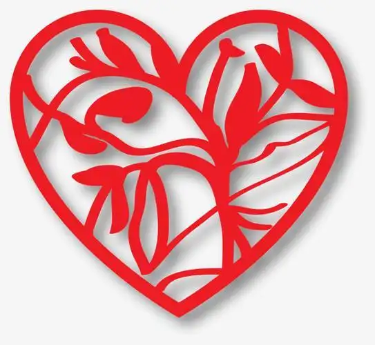 心形窗花剪纸的寓意