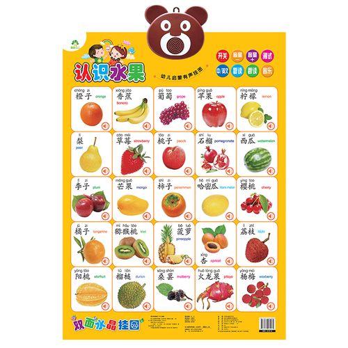 宝宝~~有声挂图发声幼~~早教识字认知婴儿拼音字母表墙贴益智玩具