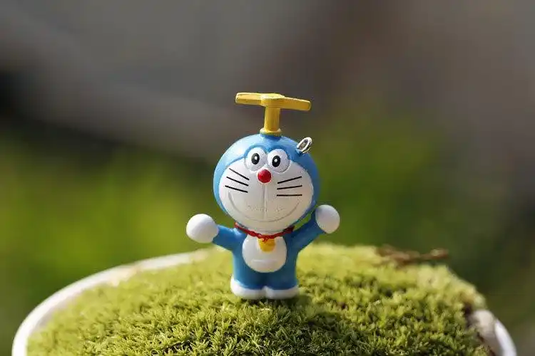 多拉 机器猫 时光布款摆件日式创意zakka杂货蓝胖子动漫周边产品