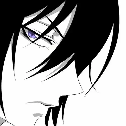 动漫男头,黑白,脸部黑白漫男