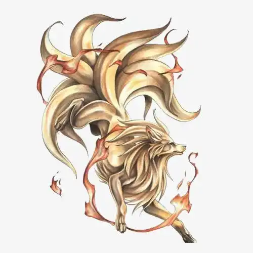 神兽九尾狐图片素材