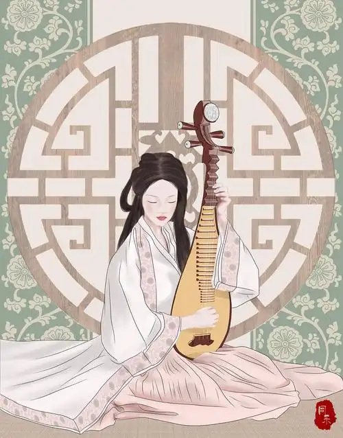 犹抱琵琶半遮面|插画|艺术插画|同乐无边 - 原创作品 - 站酷 (zcool)