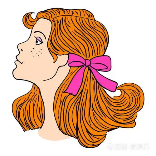 手绘时尚模特插图女人的脸