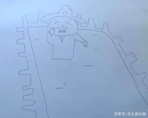 古诗配画,《登幽州台歌》,儿童创意彩铅简笔画!