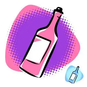 卡通甜酒瓶照片