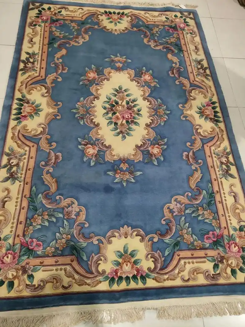 传统手工编织羊毛地毯! - 抖音