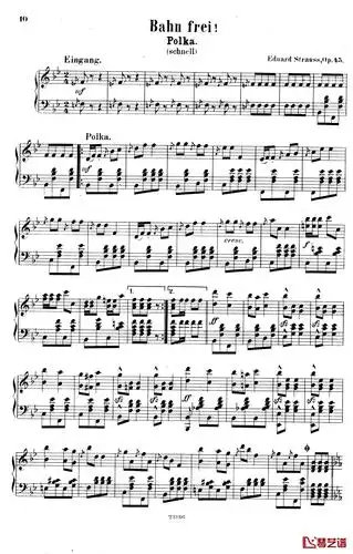 45钢琴谱-爱德华 施特劳斯