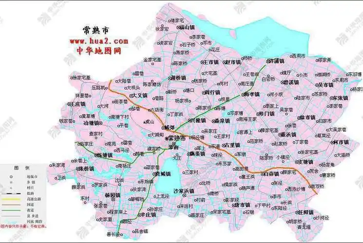 中国地图全图各省 江苏地图 苏州地图 张家港地图 > 张家港市政区图