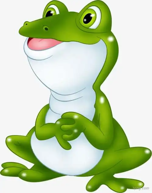 可爱卡通青蛙png素材透明免抠图片-卡通手绘